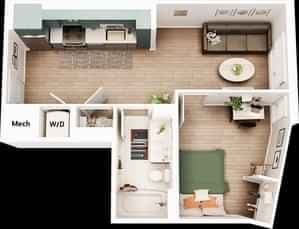 1 Bed 1 Bath - Image 3