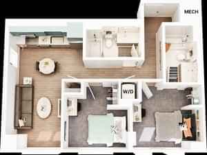 2 Bed 2 Bath - Image 3