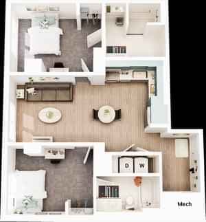 2 Bed 2 Bath - Image 5