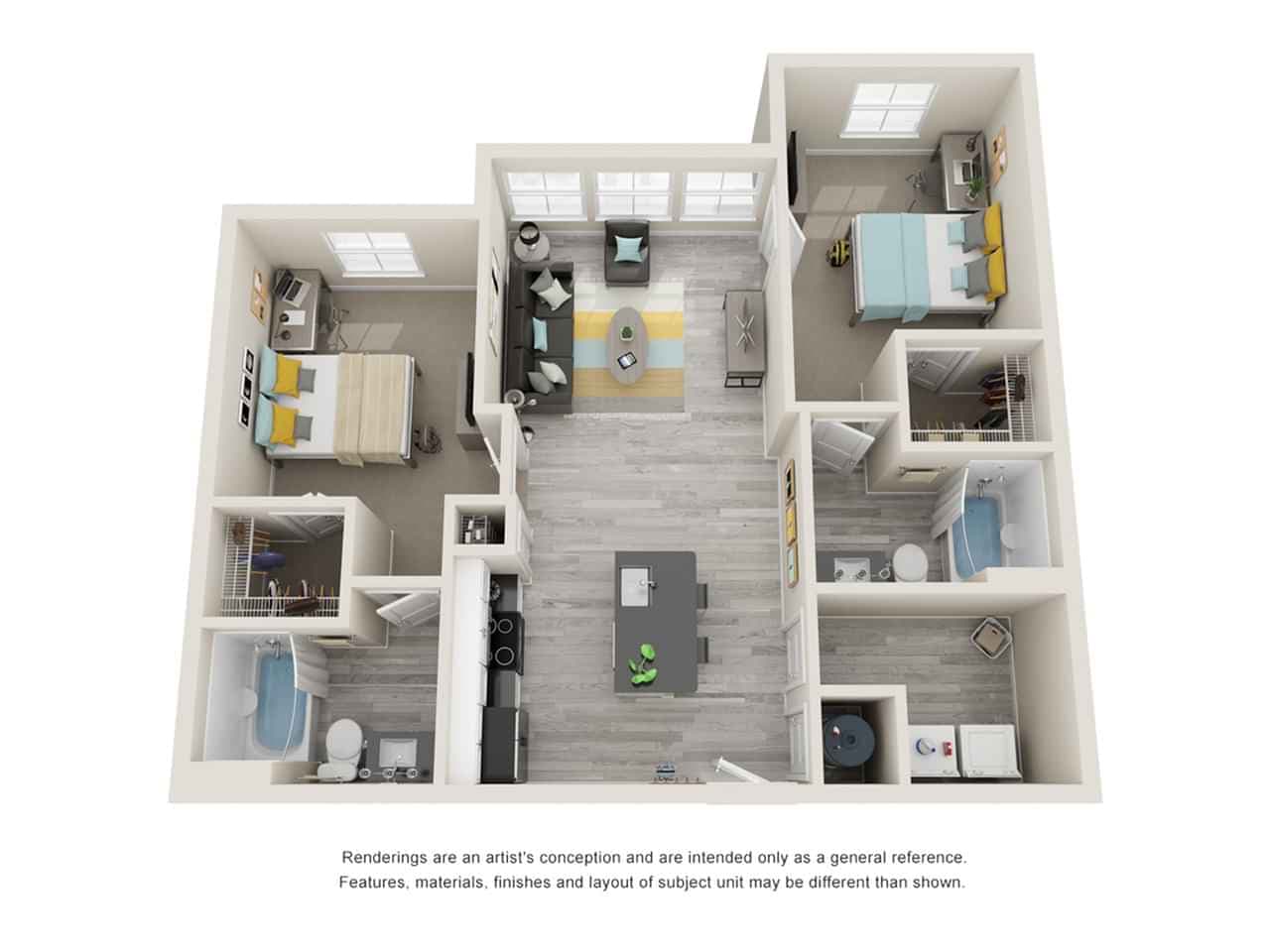 2 Bedroom 2 Bathroom - Image 2