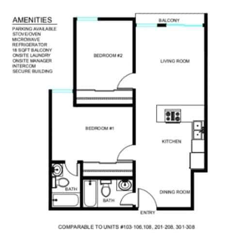 2 Bed 2 Bath - Image 1