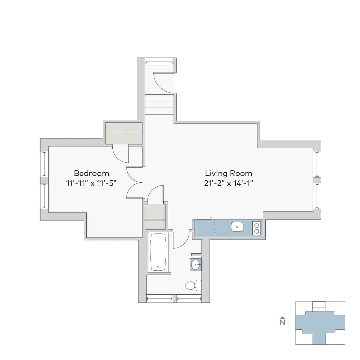 1 Bed 1 Bath - Image 6