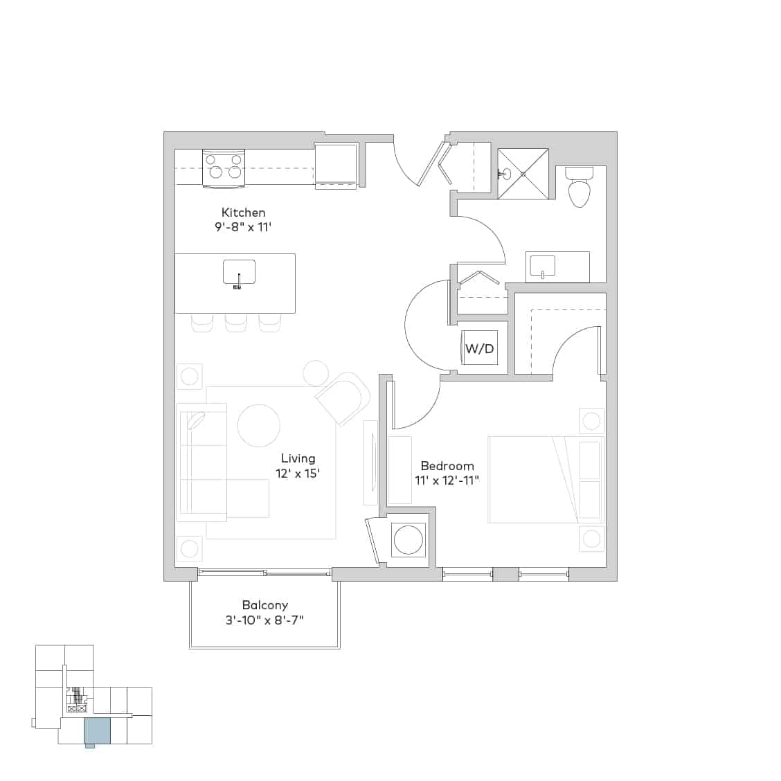 1 Bed 1 Bath - Image 10
