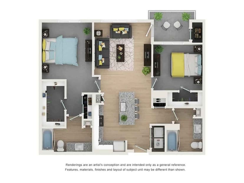 2 Bed 2 Bath