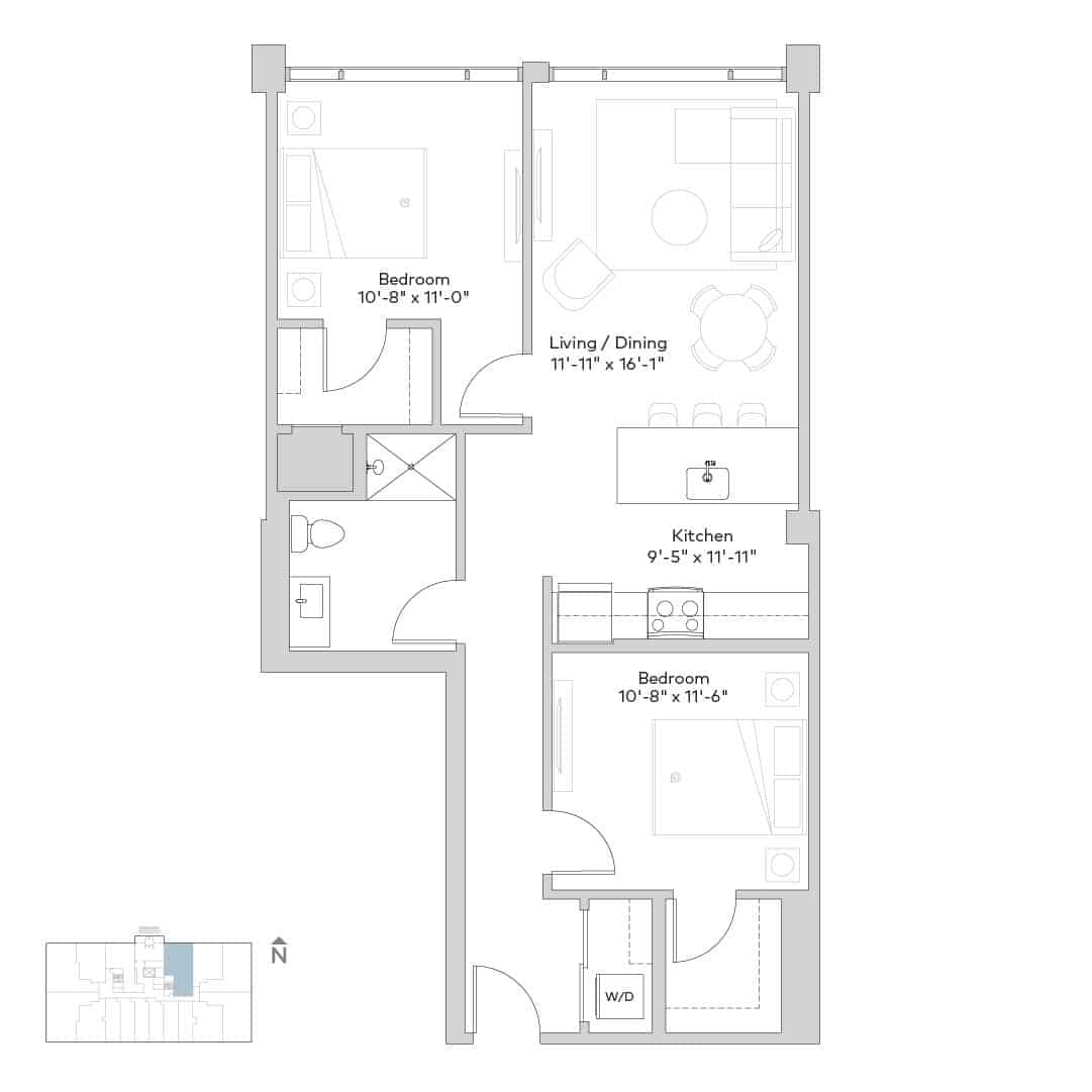 2 Bed 1 Bath - Image 11