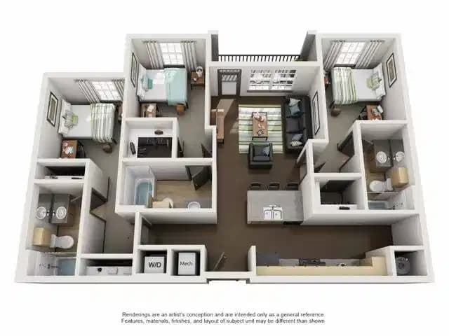 3 Bed 3 Bath - Image 3