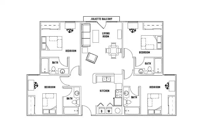 4 Bed 4 Bath