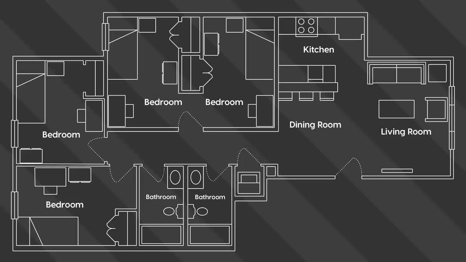 4 Bedroom 2 Bathroom - Image 3