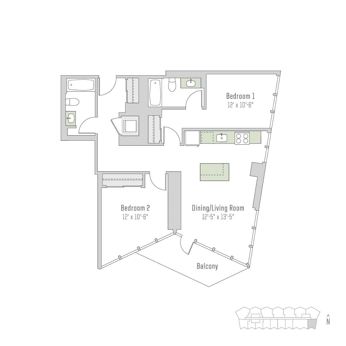 2 Bedroom 2 Bathroom - Image 22