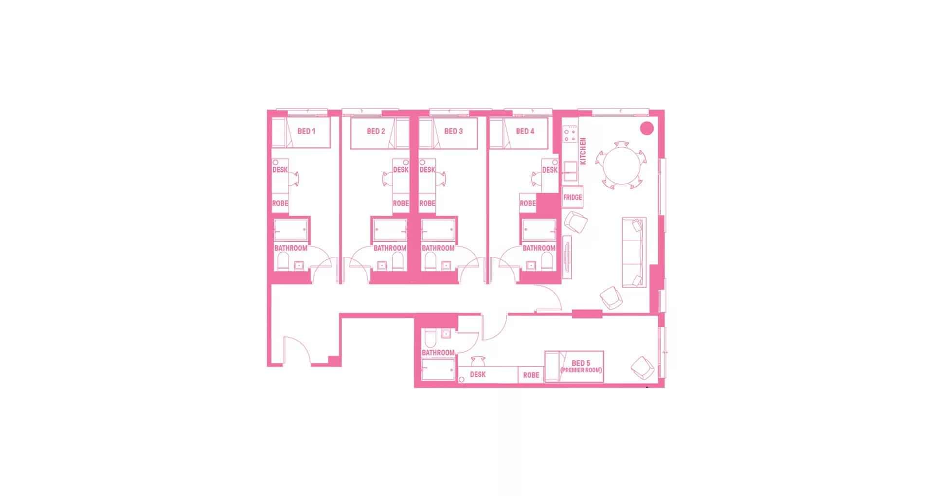 5 Bedroom Ensuite, Queen Bed - Image 24