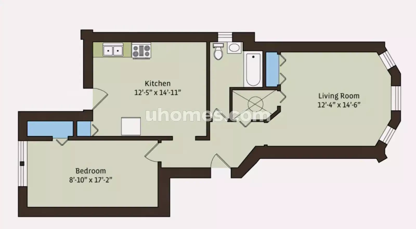 1 Bed 1 Bath - Image 6