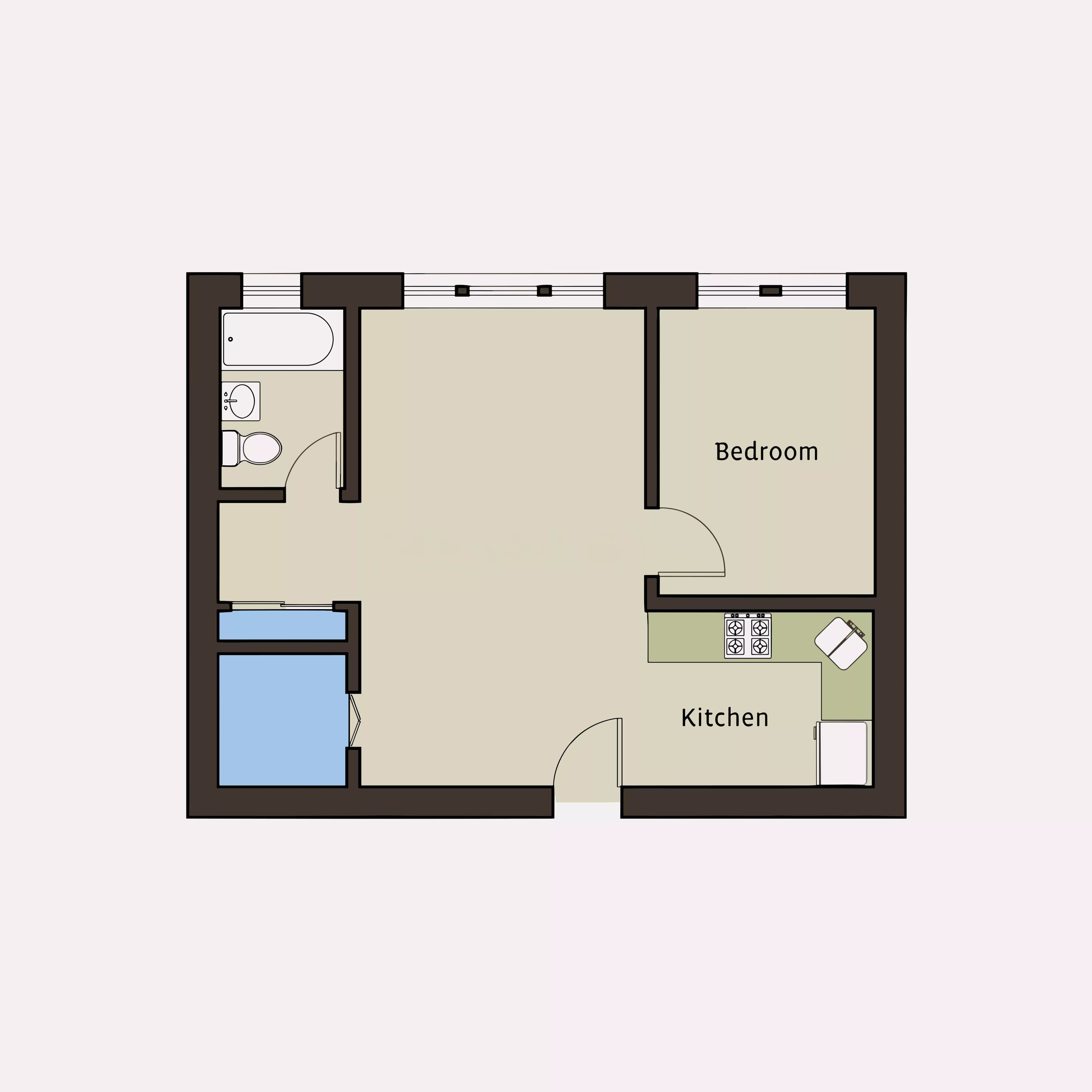 One Bedroom Apartment - Image 4