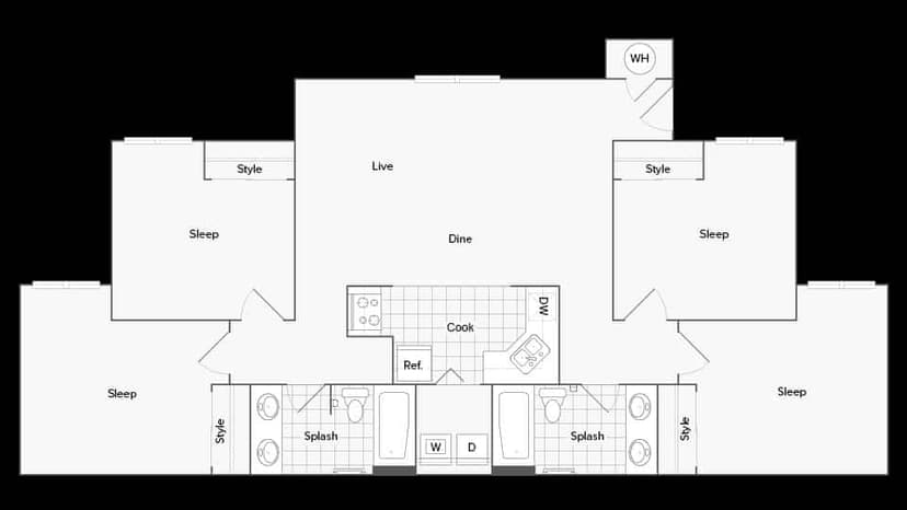 4 Bed 2 Bath