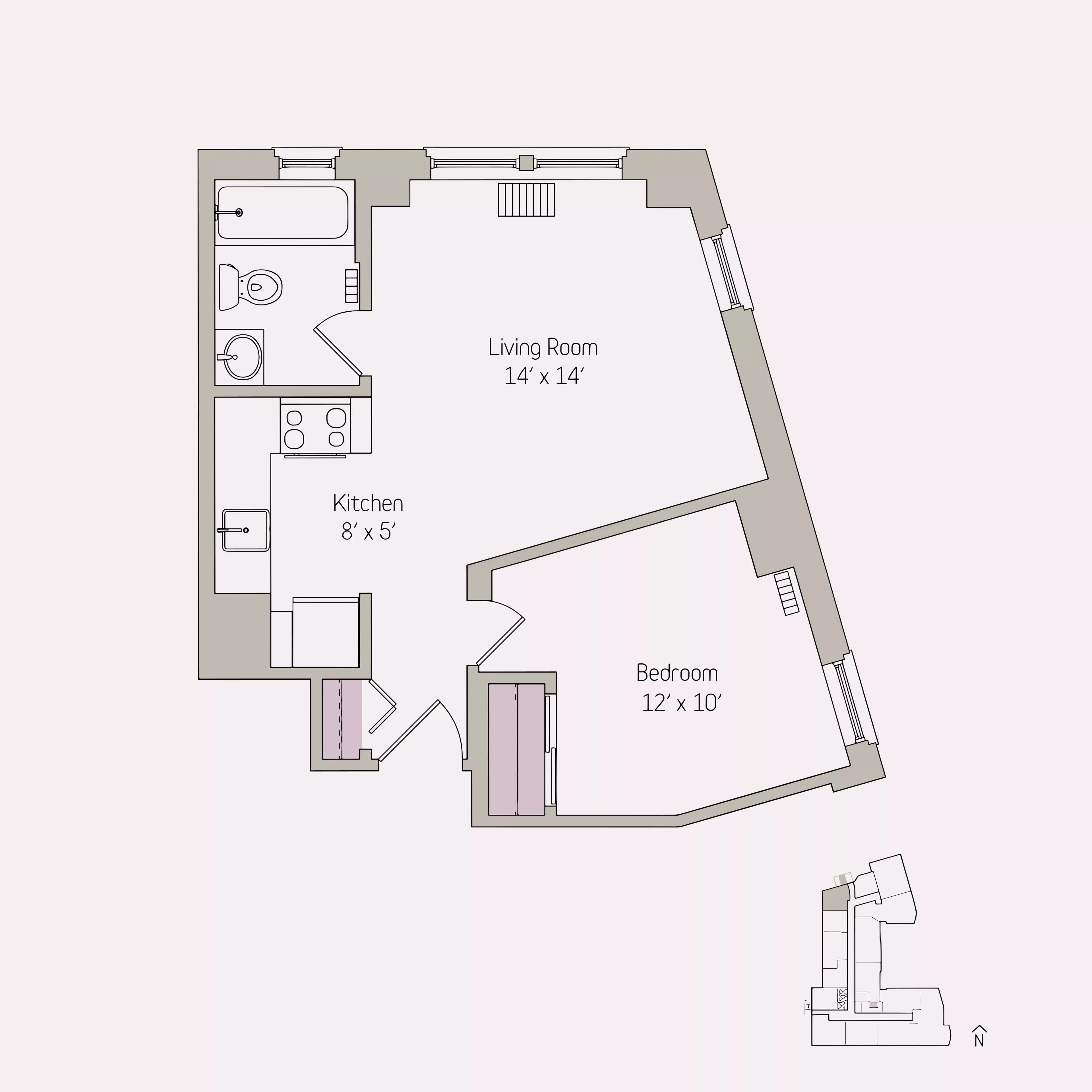 1 Bed 1 Bath  - Image 6