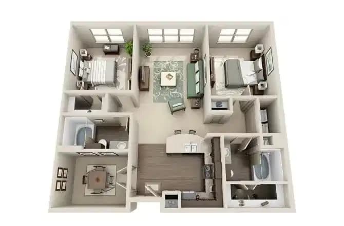 2 Bedrooms 2 Bathrooms - Image 2