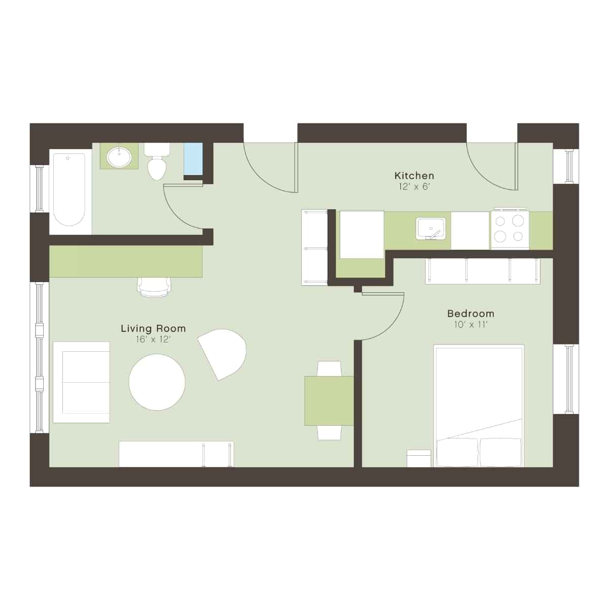 1 Bed 1 Bath - Image 12