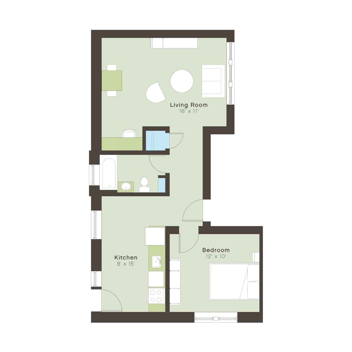 1 Bed 1 Bath - Image 11