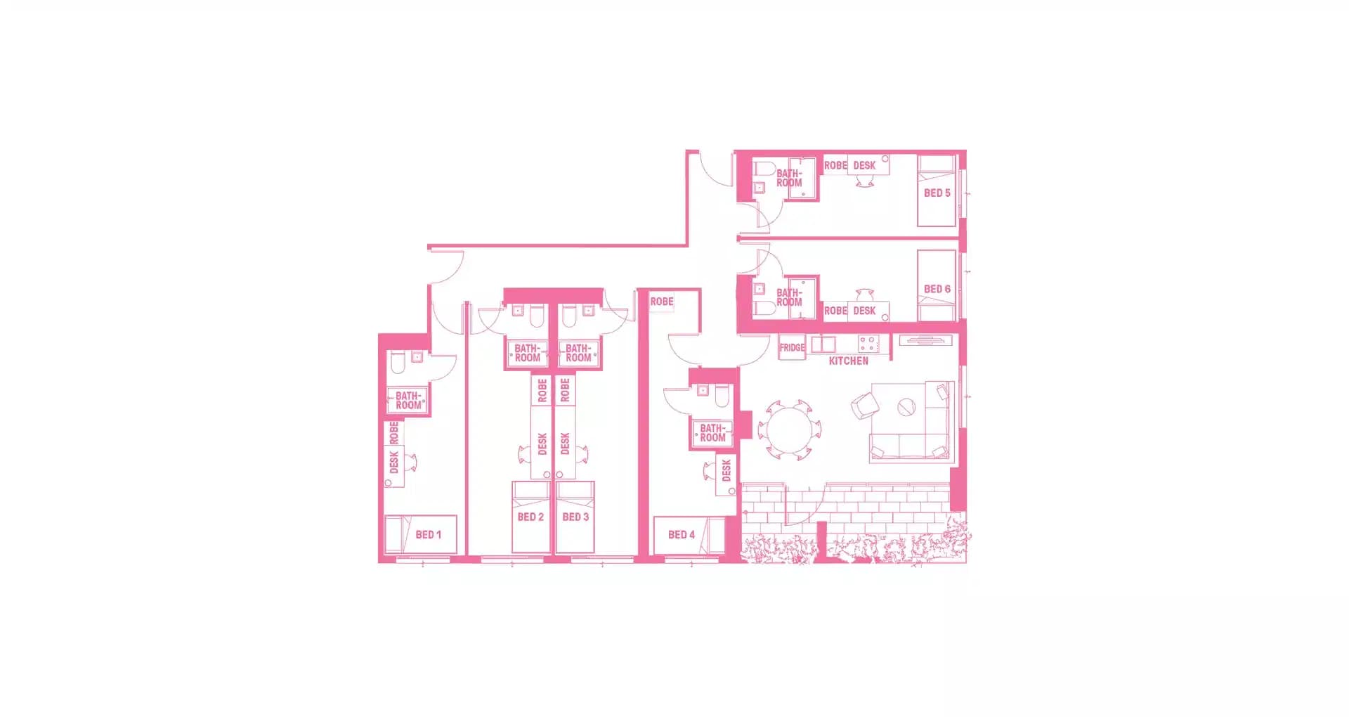 6 Bedroom Ensuite, Double Bed - Image 12