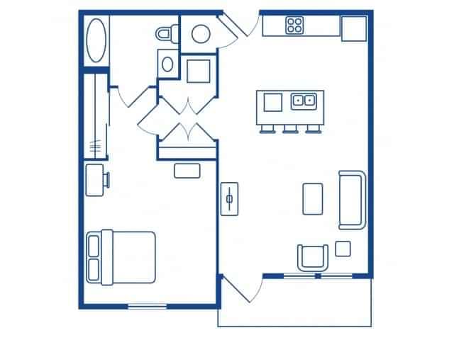 1 Bedroom 1 Bathroom