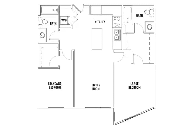 2 Bedroom 2 Bathroom - Image 3