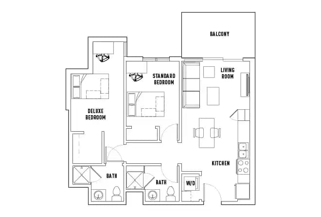 2 Bed 2 Bath - Image 4