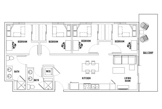 4 Bed  2 Bath - Image 2