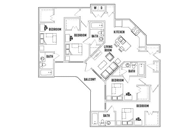 4 Bed 4 Bath  - Image 1