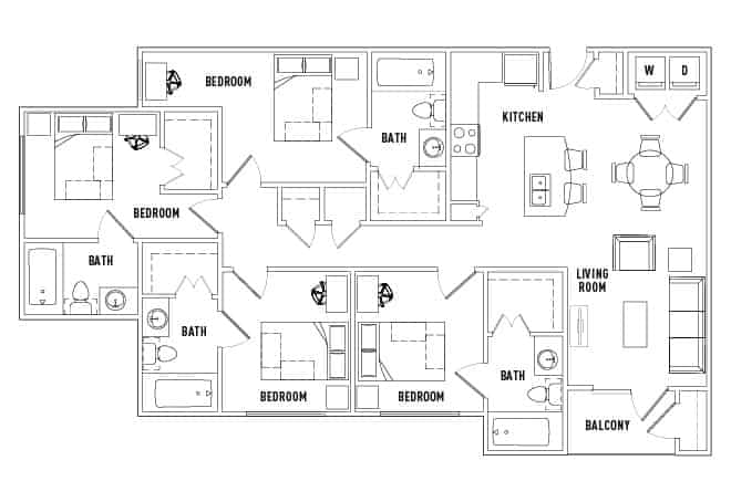 4 Bed 4 Bath  - Image 3