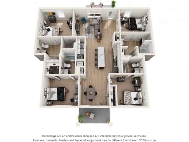 Private Room - Private Bath (4 bed - 4 bath) - Image 2