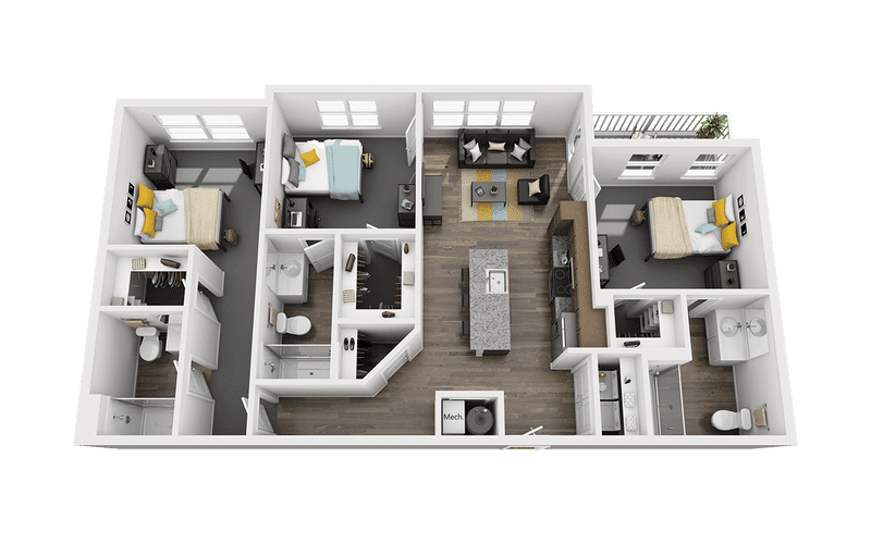 Private Room (3 Bed - 3 Bath) - Image 7