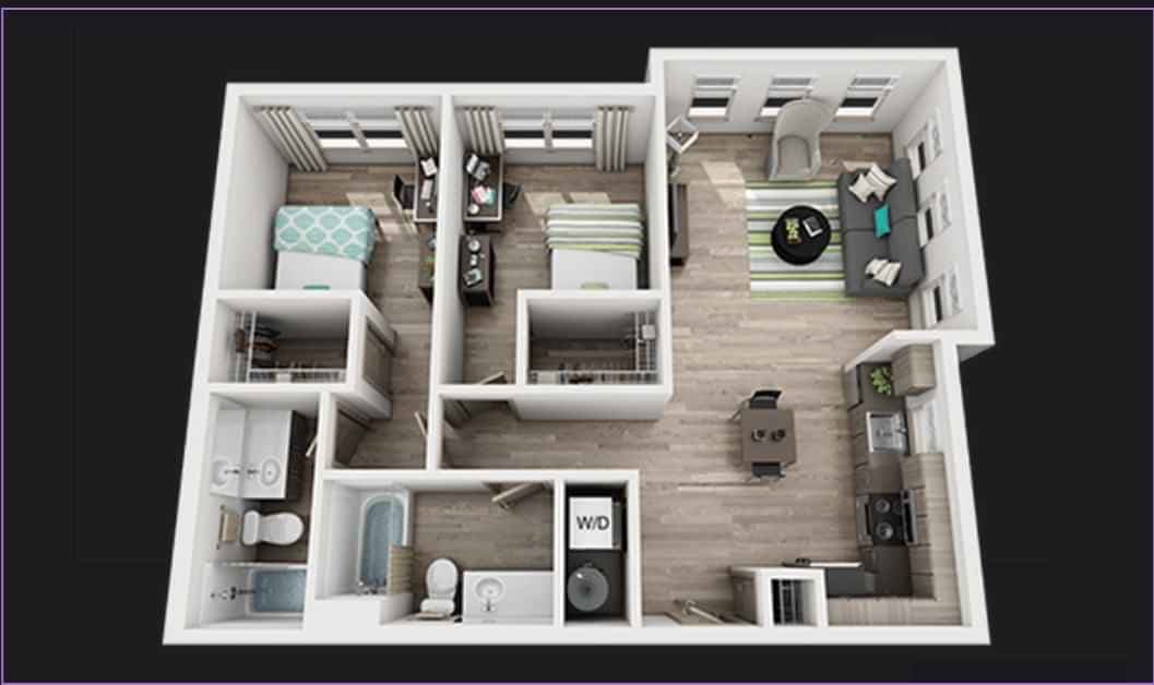 Private Room - B1 (2 Bed - 2 Bath) - Image 4