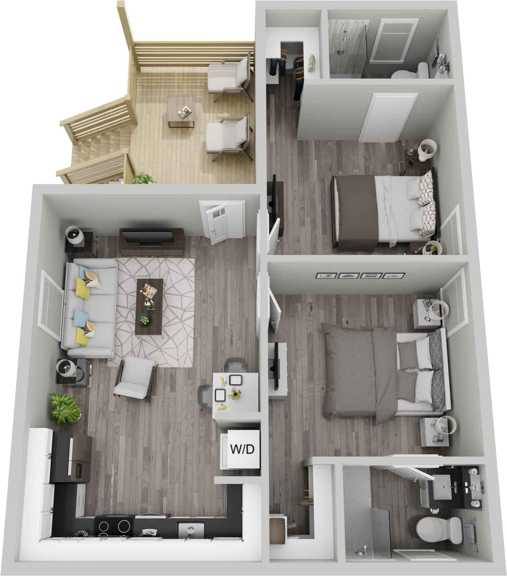 Private Room (2 Bed - 2 Bath) - Image 4