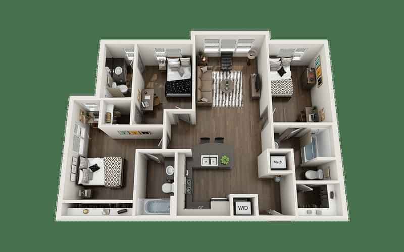 Private Room - Axis (3 Bed - 3 Bath) - Image 7