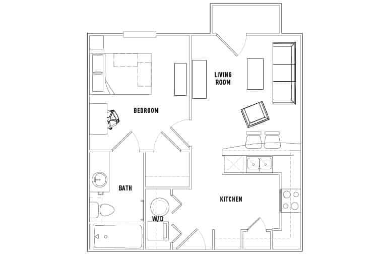 1 Bed - 1 Bath - Image 3