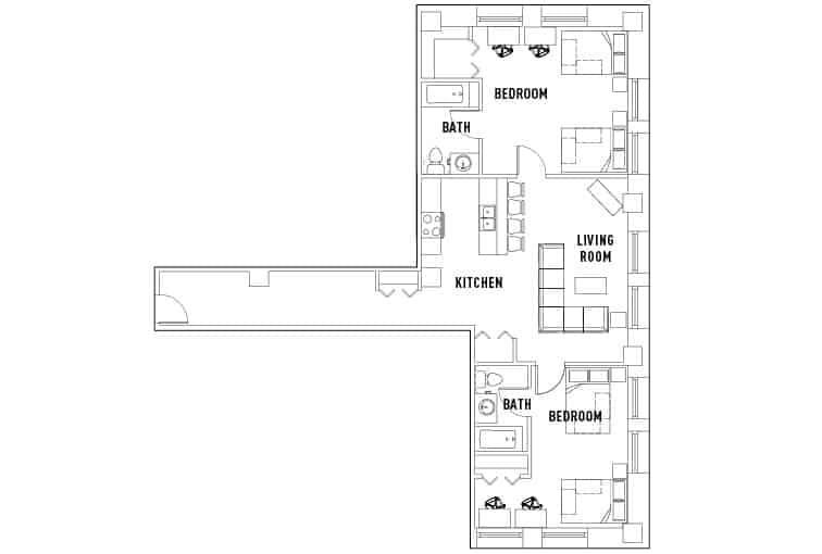 2 Bedroom 2 Bathroom - Image 1