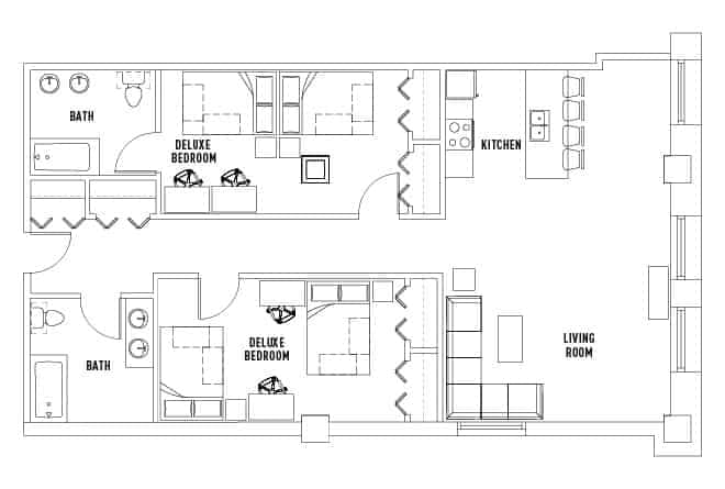 2 Bedroom 2 Bathroom - Image 4