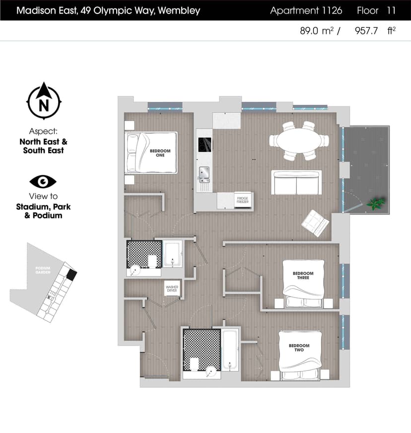 3 Bedroom Apartment - Image 19