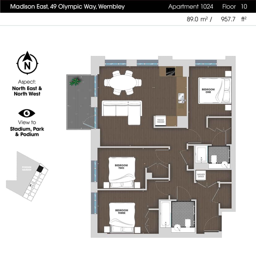 3 Bedroom Apartment - Image 22