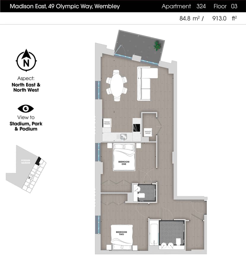 3 Bedroom Apartment - Image 39