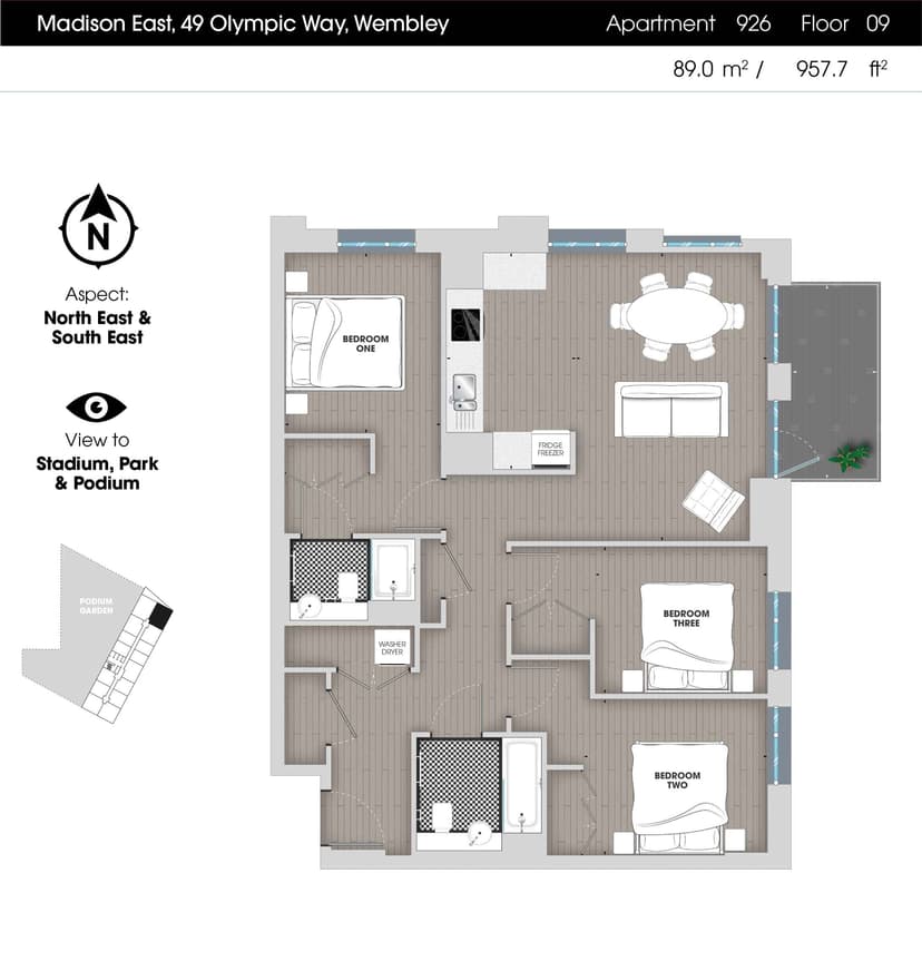 3 Bedroom Apartment - Image 23