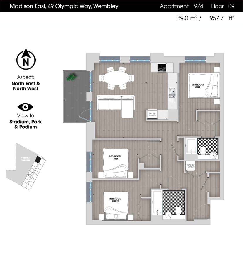 3 Bedroom Apartment - Image 24