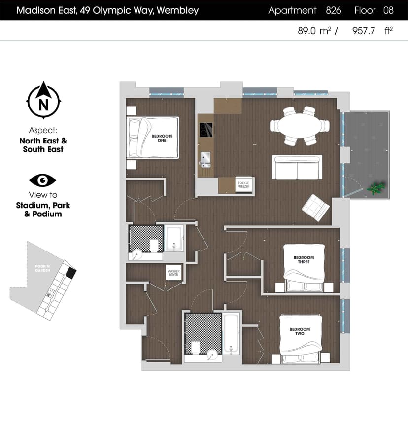 3 Bedroom Apartment - Image 25