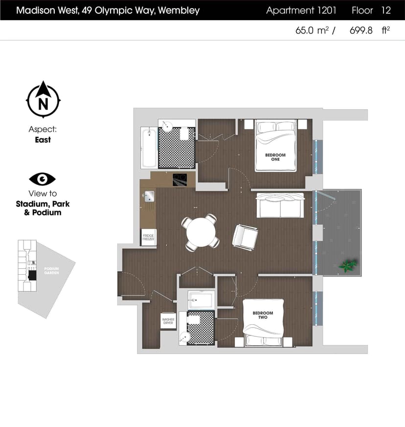 2 Bedroom Apartment - Image 100