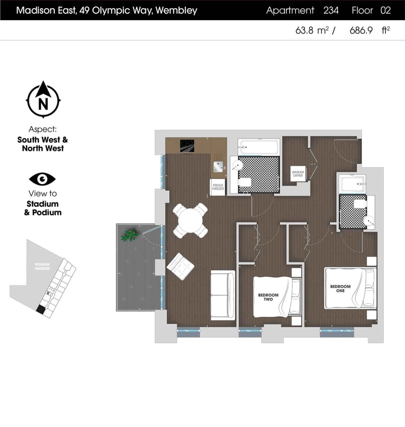 2 Bedroom Apartment - Image 28