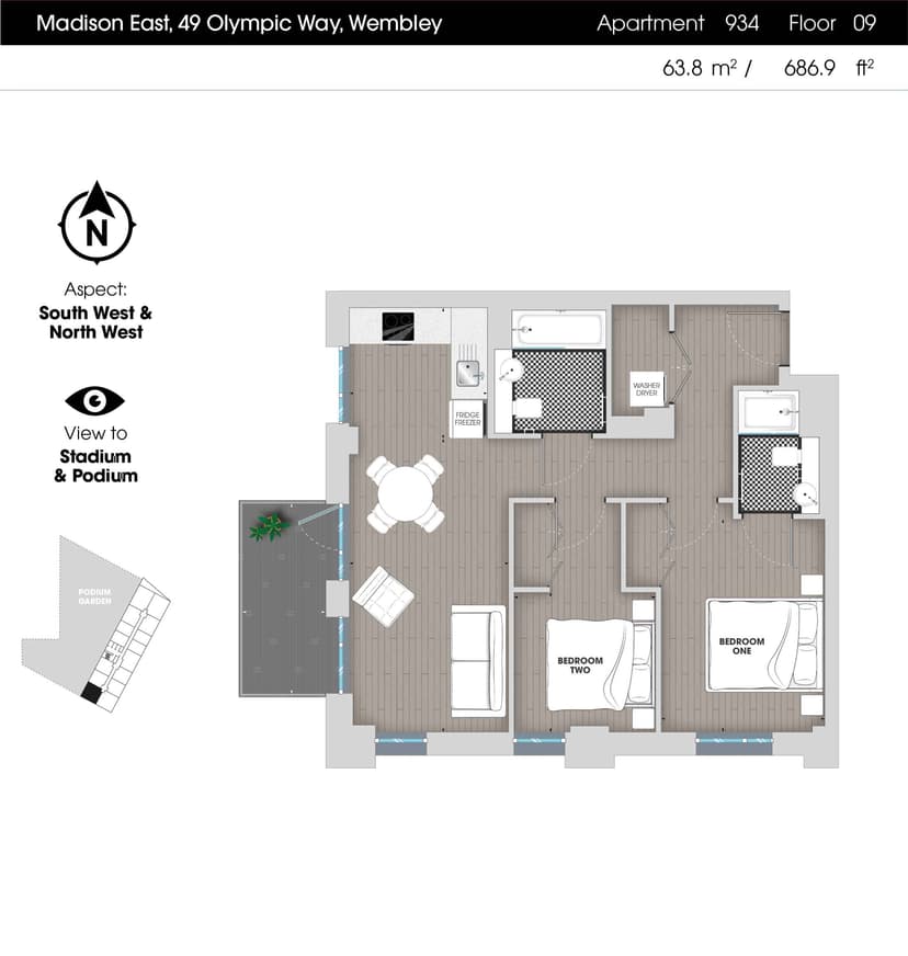 2 Bedroom Apartment - Image 60