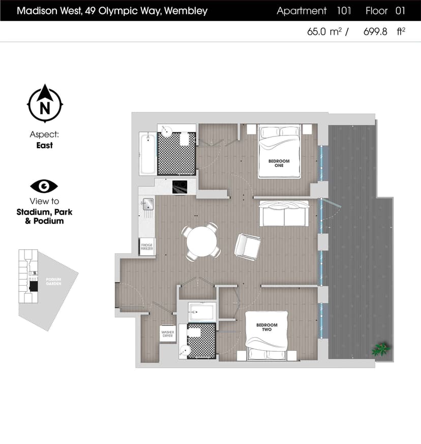 2 Bedroom Apartment - Image 80