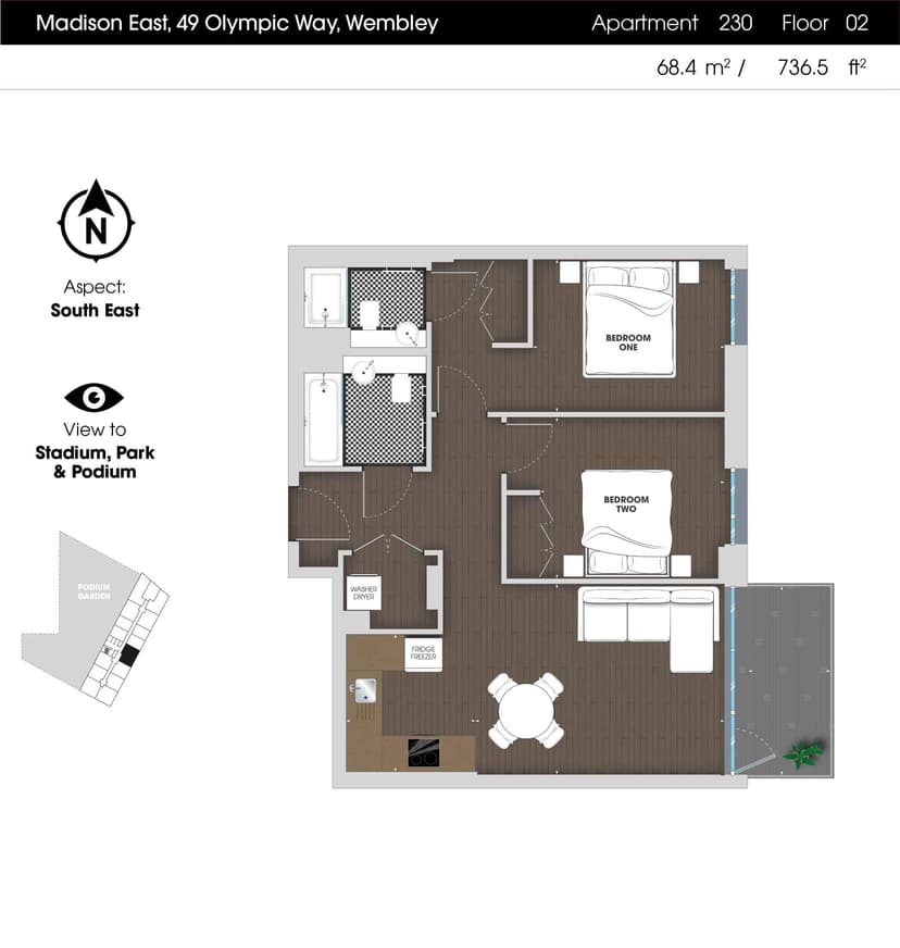 2 Bedroom Apartment - Image 30