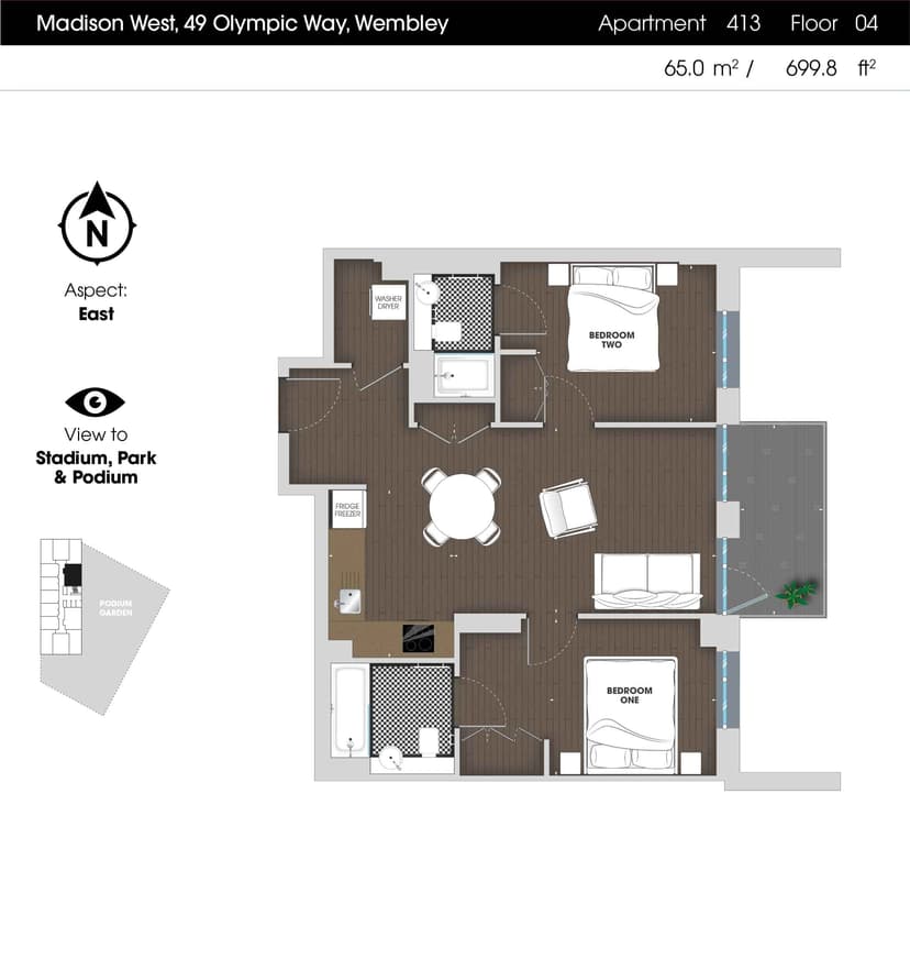 2 Bedroom Apartment - Image 85
