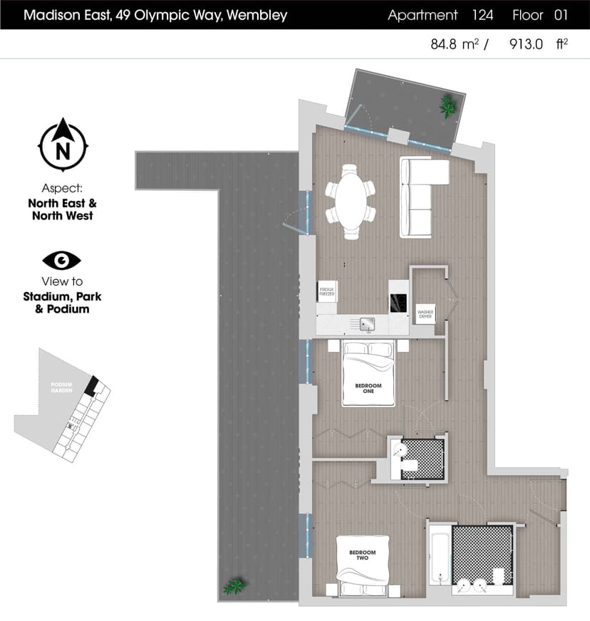 2 Bedroom Apartment - Image 40