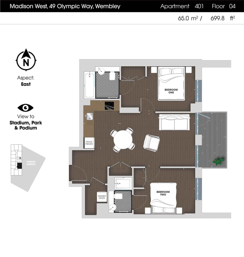 2 Bedroom Apartment - Image 86